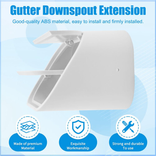 2X3inch for Type-A Gutter Downspout Extension Accessory - Durable, Easy to Install, Effective Water Management Solution 1