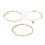 3PCS Minimalist Anklet Stackable Jewelry for Women 3