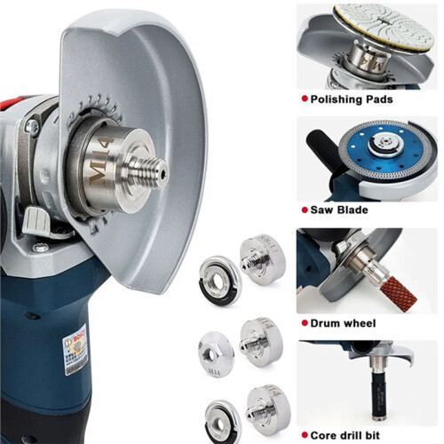 Adapter for X LOCK to M14 Thread or 5/8 Thread Quick Locking Flange Nut Angle Grinder Cutting Blade Discs Adapter 2