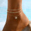 3PCS Minimalist Anklet Stackable Jewelry for Women 7