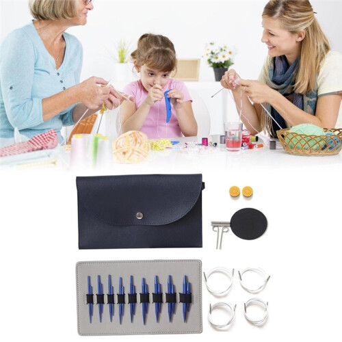 5+8 Sleeve Needle Aluminum Oxide Removable Circular Needle Set Interchangeable Circular Needle Knitting Tool 1