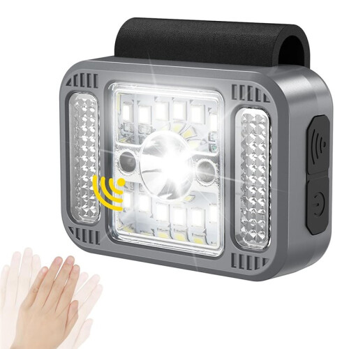 Lampe de Course à Déclenchement par Geste, 6 Modes D'Éclairage, Rechargeable par USB-C, à Clipser 2