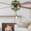 Ceiling Fan Pull Chains Set - 13.6 Inches, Copper, Fan & Light Bulb Design, 2 Pcs Copper 2