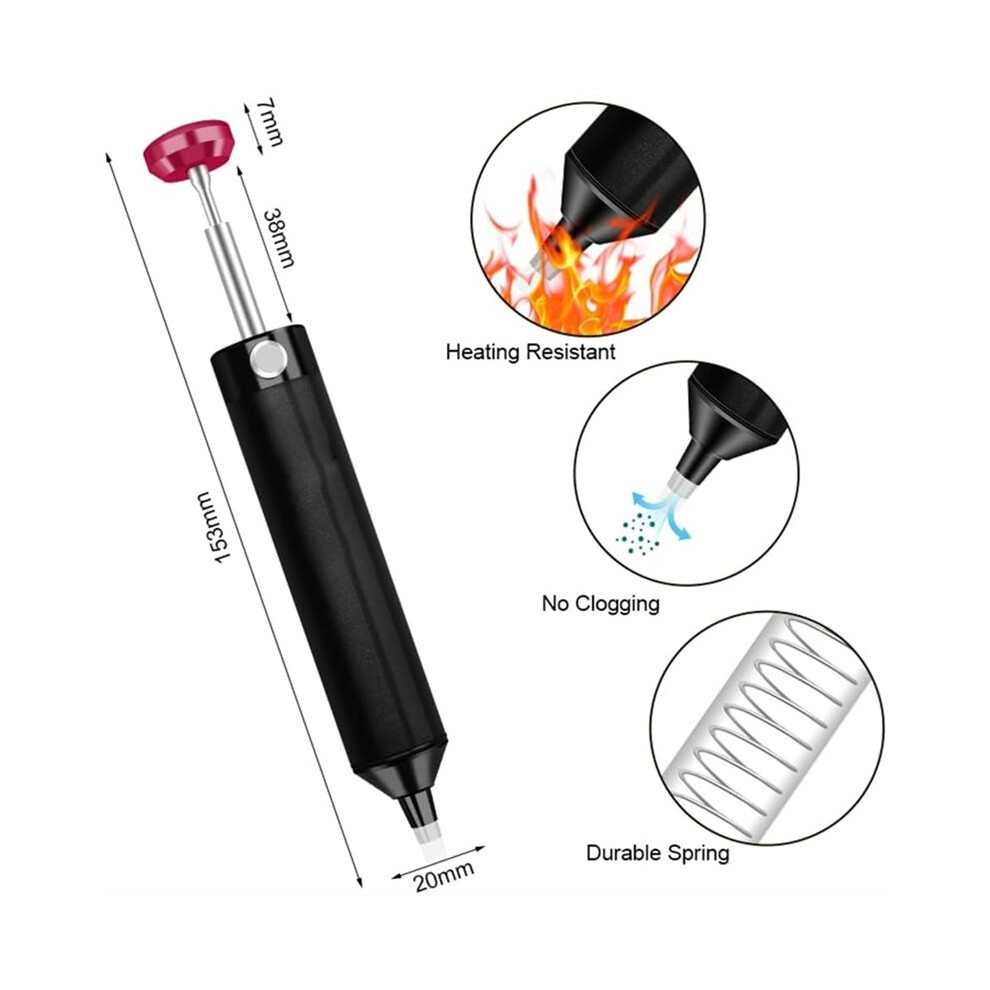 Solder Sucker Desoldering Pump With Spare Nozzle, Vacuum Pump Solder Remover Tool For Electronics Repair 4714209447585