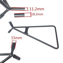 1 St. Universele Dirt Bike Mx Motocross Kickstand Motorfiets Accessoires Zwarte Stalen Motorfiets Driehoek Zijstandaard