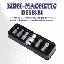 2024 New 7pcs/Set 1/2" Conversion Sleeve 3/8" 10mm Screwdriver Bit Set for Spline Torx Hex RIBE L30mm S2 0414