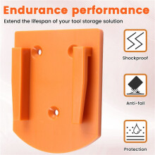 Paquete de 8 Soportes de Pared para Batería y Taladro - para Taladro de Iones de Litio RIDGID de 18 V, Furgoneta, Estantería, Caja de Herramientas,