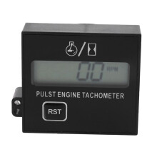 2X New Gasoline Digital Engine Tachometer Inductive Pulse Tachometer with Battery for Chain Saw Mower 2/4 Stroke