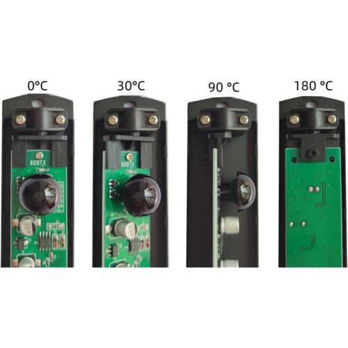 1 Paire de Détecteurs Infrarouges de Sécurité pour Portail Automatique/Battant/Coulissant/Porte de Garage/Porte de Sécurité 2