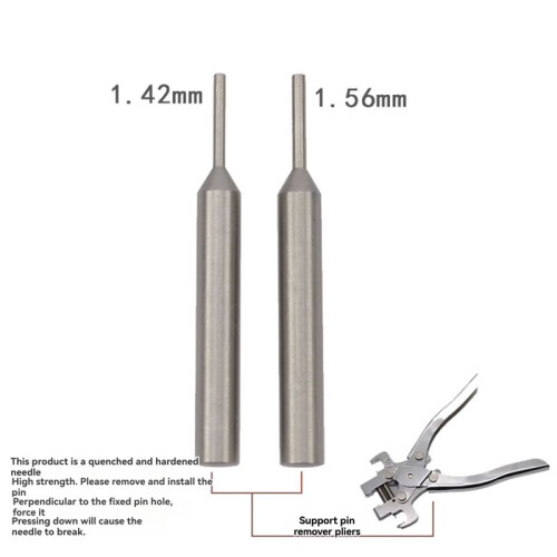 Locksmith Pin Remover, Car Folding Remote Control Key Pin Removal Pin Remote Control Key Folding Tool 1.56MM 2