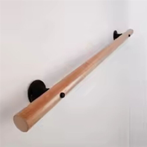 Thickened Iron Pipe Water Pipe Staircase Industrial Wind Fixed Bracket Stair Railing Wall Support Fixings 2 Pieces 2