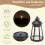 2X Solar Lantern Outdoor Waterproof Large Lighthouse Lantern Led Light Source Garden Decorative Lights 8