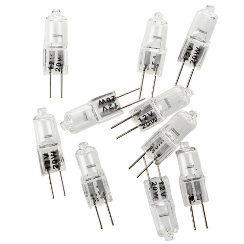 50 X JC G4 12V 20W Clear Halogen Capsule Lamp Light Bulbs 1