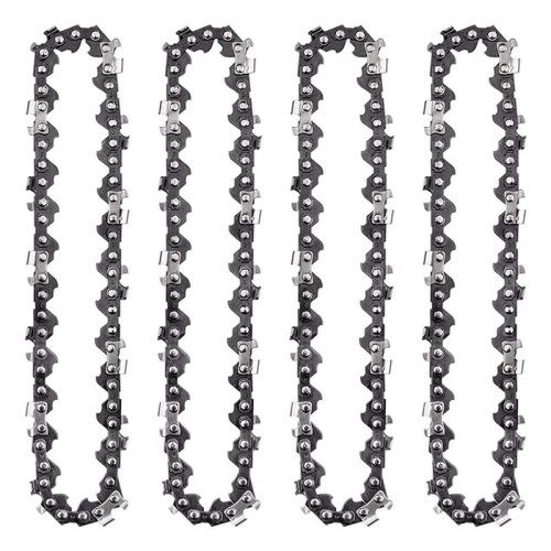 12Pcs  Chainsaw Chain 4 Inch Guide Saw Chain 1/4 LP Pitch, 28 Sections for Electric Protable Handheld Chain Saw 1