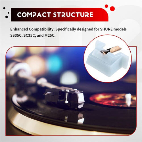 Turntable Needle Stylus for  SS35C, SC35C, M25C, 766-D7, 4766-D7, M78S 2