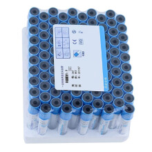 100pcs Anticoagulant Blood Coagulation Sodium Citrate Plastic Tube Sterile Negative Pressure Vacuum Cap Tube 2ML