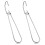 Pattern Hooks 48 Pcs Metal Pattern Hangers 7.3 Inch Sewing Pattern Making Paper Storage Hanging Hook 2
