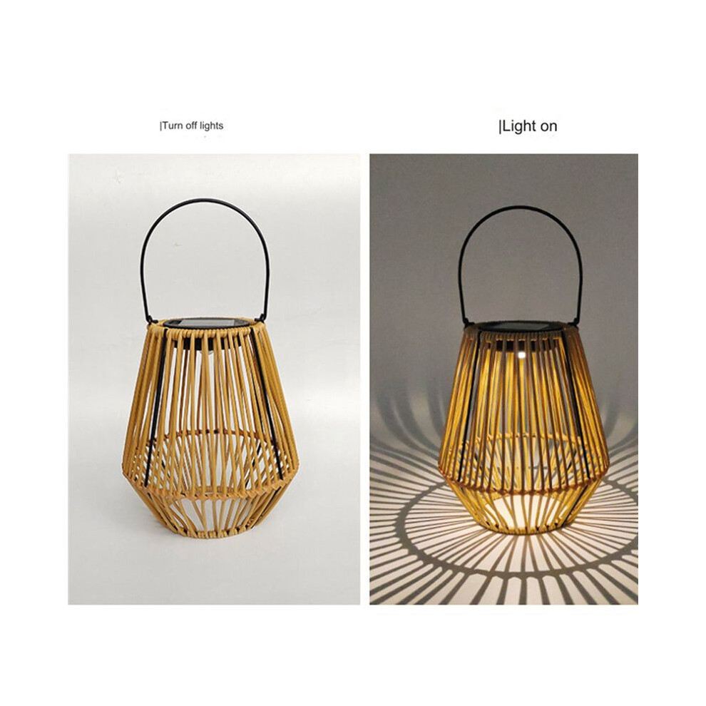 Torribaly 2X Solar Rattan Garden Lights Outdoor Camping Home Courtyard Garden Pavilion Restaurant Led Garden Lights