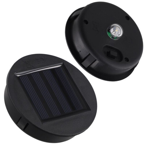 4 Pack Solar Lights Replacement Top Solar Panel Lantern Lid Lights , Lantern Light Replacement , Garden Patio Decor 2