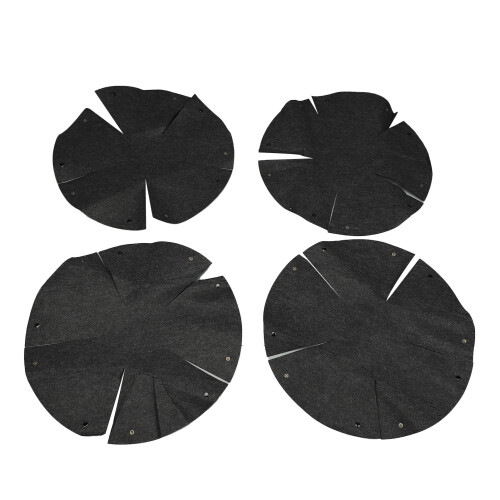 4Pcs Felt Fabric Planter Basket Liners 12in Reusable Hanging Pot 2