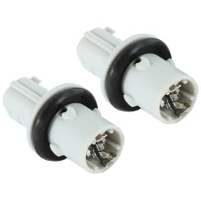 1Pcs Car Abs Inner Steering Wheel Cover Trim Frame & 2Pcs Turn Signal Lamp Lamp Socket Comp. (T10)