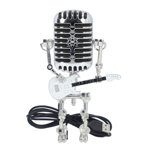 Mic Robot Alloy con chitarra, 20x10x8 cm, bianco 2