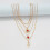 (Gold) Collier Vintage Fleur, Durable & Lisse 3