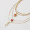 (Gold) Collier Vintage Fleur, Durable & Lisse 4