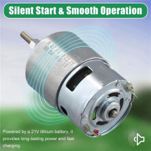 2X 755  Motor for Weed Trimmer 21V Grass Cutter Motor with Long Shaft for Efficient Weed Cutting and Trimming