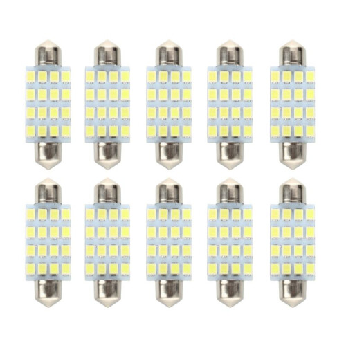 40 PCS 16 Torpedo Car Bulb LED SMD 3528 42 mm - White 1