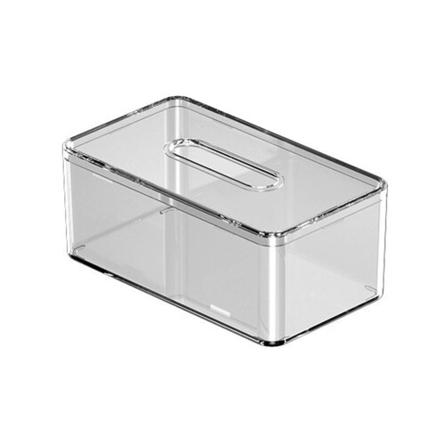 (Through Ash, L) Modern Tissue Box with Cover - Easy Refill 1