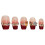 (XS) Red Tip False Nails - Handmade & Odorless 4