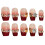 (XS) Red Tip False Nails - Handmade & Odorless 5
