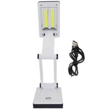 2X Super Bright COB LED Portable Desk Lamp Foldable Press Sensitive Control Battery and USB Powered (No Battery)