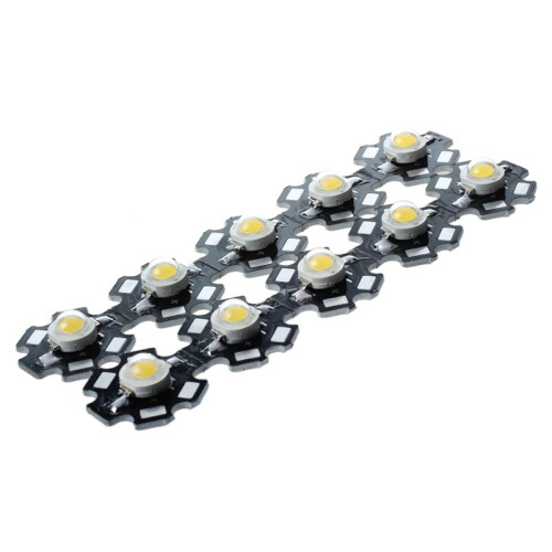 60 Pieces 3W High Power Warm White LED Light Lamp Bulbs 1