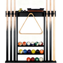Billiards Pool Cue Rack Wall-Mounted Pool Stick Holder Holds Equipment