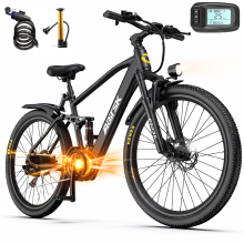 26" Electric Mountain Bike,21Speed 36V13Ah Battery
