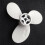 2X 7 1/4X5-A Ship Engine Propeller Motor Rotary Paddle  2 Stroke 2Hp 2.5Hp 3