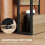 Homcom HOMCOM Narrow Side Table with Storage, Bedside End Table, Walnut Brown 7