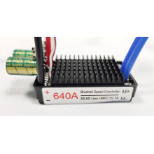 Högeffekt 12V-24V Vattentät Dubbelriktad RC ESC Borste ESC för RC Bil och Båt 860A