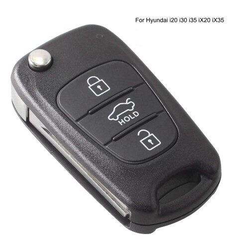 Replacement 2 Buttons Keyless Entry Remote Car Key Fob Shell Case with 3 Buttons Flip Folding Remote Key Shell Case 2