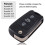 Replacement 2 Buttons Keyless Entry Remote Car Key Fob Shell Case with 3 Buttons Flip Folding Remote Key Shell Case 7