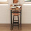 Homcom HOMCOM Barstools, Breakfast Bar Stools with Footrest, Rustic Brown 9