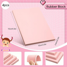 32Pack Rubber Block Stamp Making Kit Carving Blocks Ink Pads for Stamps Hobby for Printmaking Supplies Kit