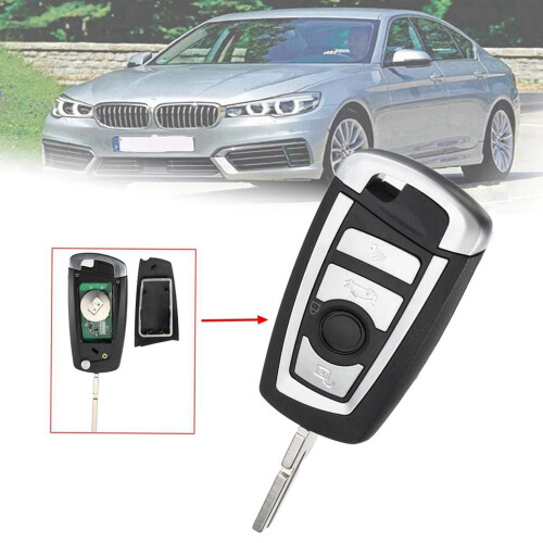 3X 4 Buttons 433MHZ Modified Floding Remote Key Without 7935AA ID44 Chip for - E38 E39 E46 Control Keyless PCF7935AA 2