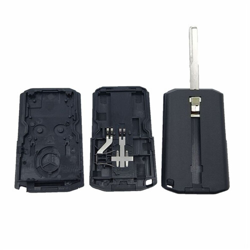 3X Replacement Flip Remote Car Key Shell with 2 Buttons for    Antos Truck Ignition Keychain Accessory 2