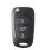 2X 3 Buttons Flip Folding Remote Key Shell Case for  I20 I30 I35 IX20 IX35 1