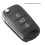 2X 3 Buttons Flip Folding Remote Key Shell Case for  I20 I30 I35 IX20 IX35 6