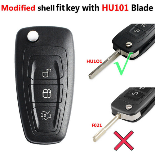 2X Car Remote Key Shell Case for  Focus Fiesta  Mondeo C-Max Ranger 2