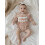 (6-12 Months, Brown) Μωρό κορίτσι ριγέ μακριά μανίκια 4